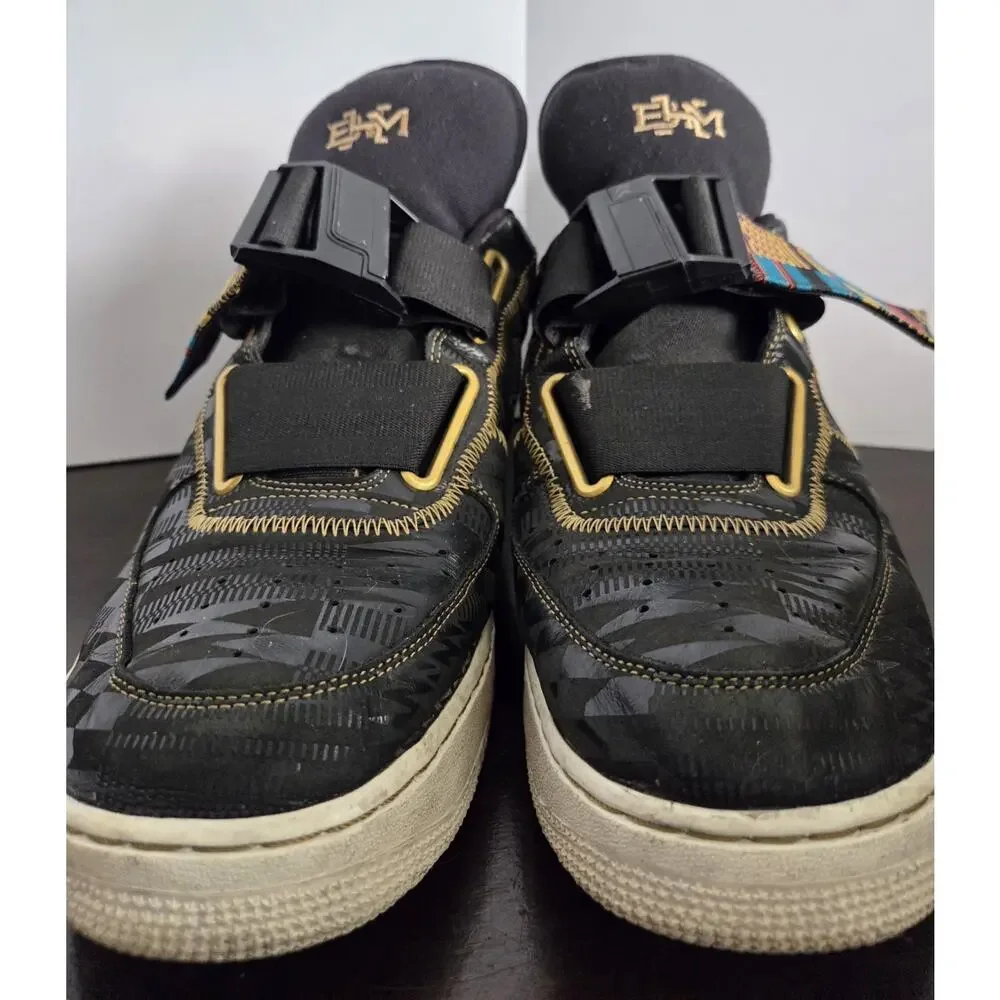 Nike AIR Force 1 Utility BHM QS Men's BV7783 001 Size 14